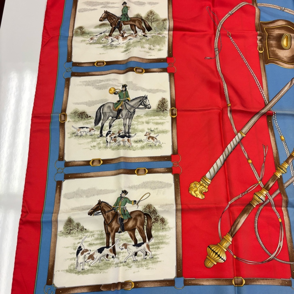 Gucci Silk Equestrian Vintage Scarf - Picture 6 of 10
